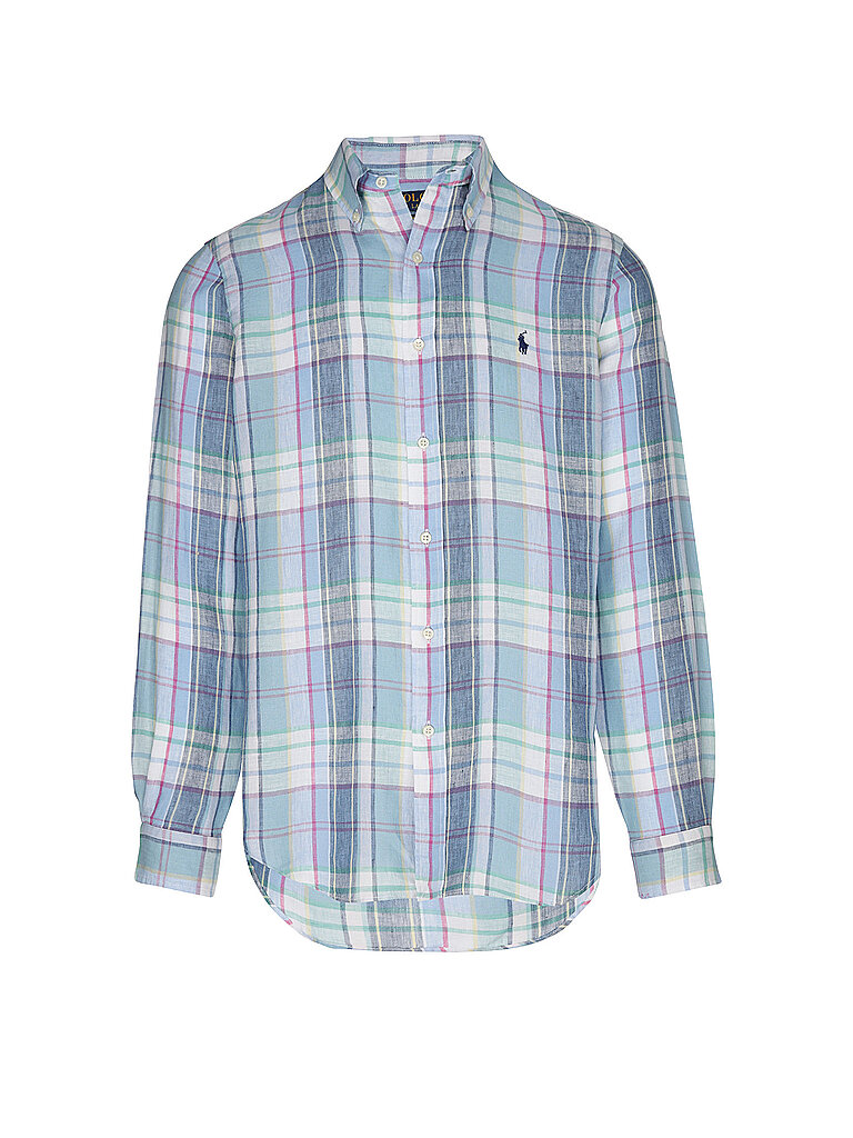 POLO RALPH LAUREN Leinenhemd blau   XXL herren